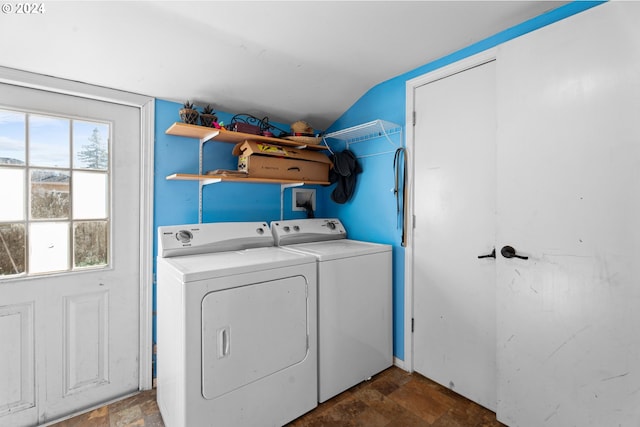 425 NW 3rd Ave, Canby, OR 97013 - laundry room with separate washer and dryer and stone finish flooring