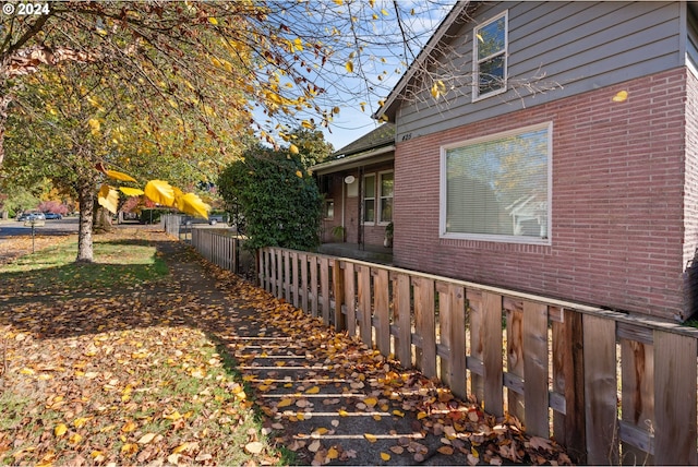 view of side of property