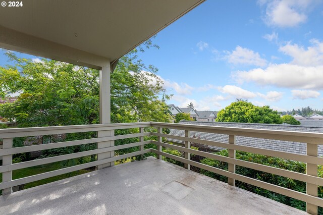 view of balcony