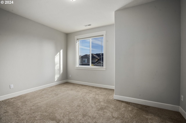 view of carpeted empty room