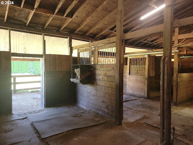 view of stable