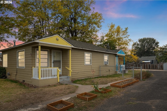 view of bungalow-style home