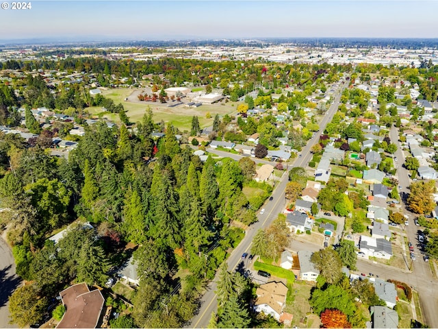 drone / aerial view with a residential view