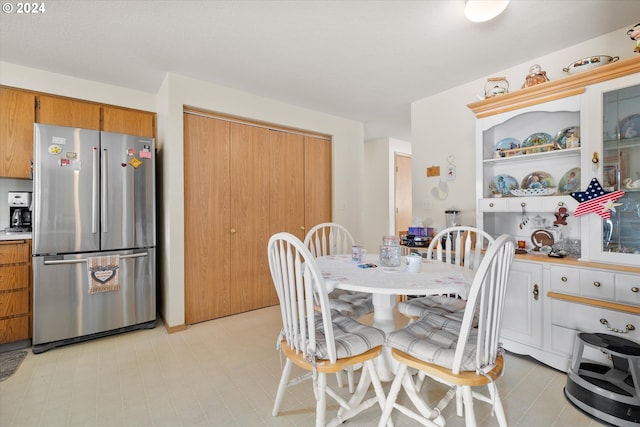 view of dining space