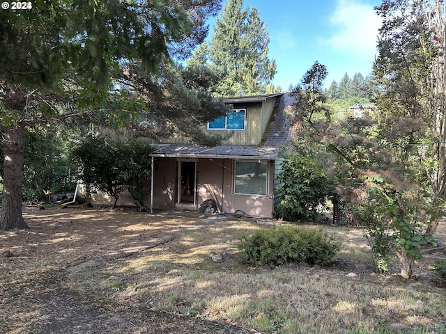 view of rear view of property