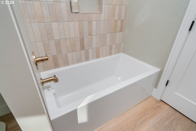 bathroom featuring hardwood / wood-style flooring