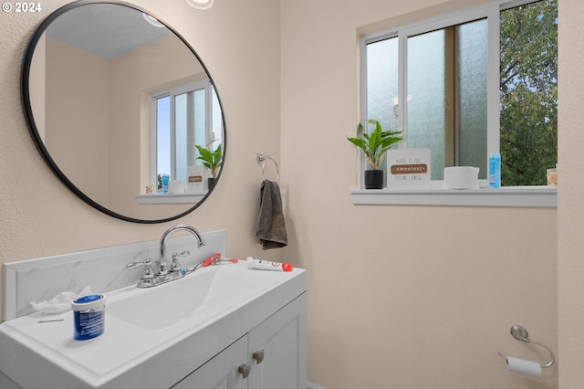 bathroom with vanity