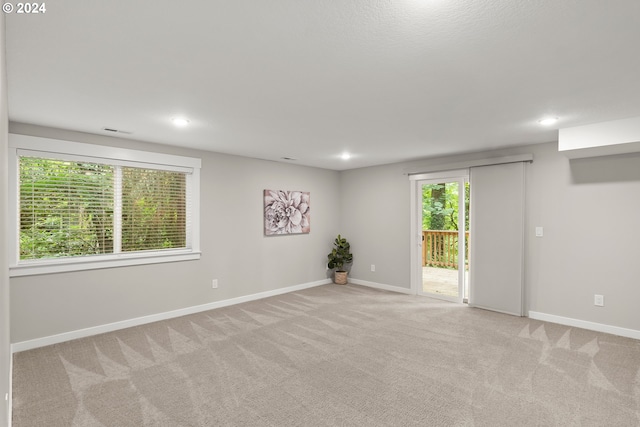 view of carpeted empty room