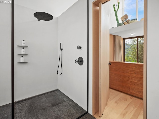 corridor featuring hardwood / wood-style flooring