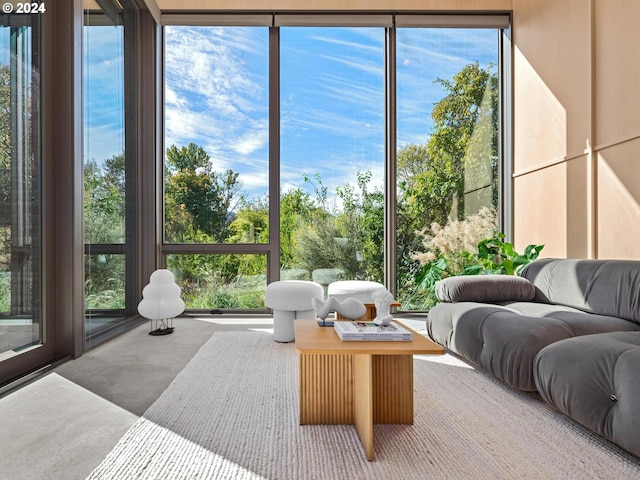 view of sunroom