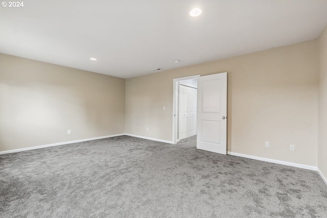 view of carpeted empty room