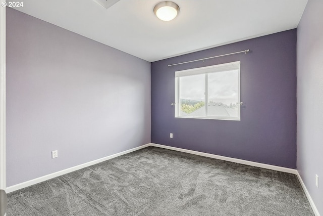 unfurnished room with carpet floors