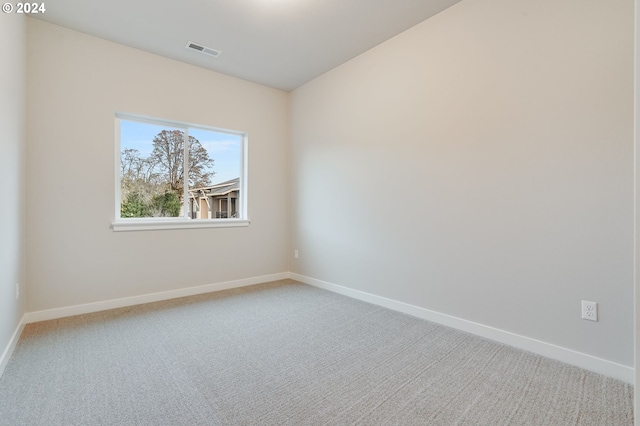 view of carpeted empty room