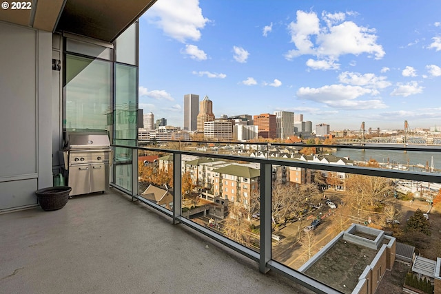 balcony with grilling area