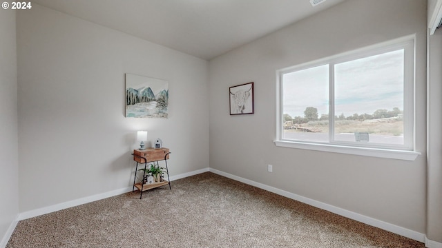 unfurnished room with carpet