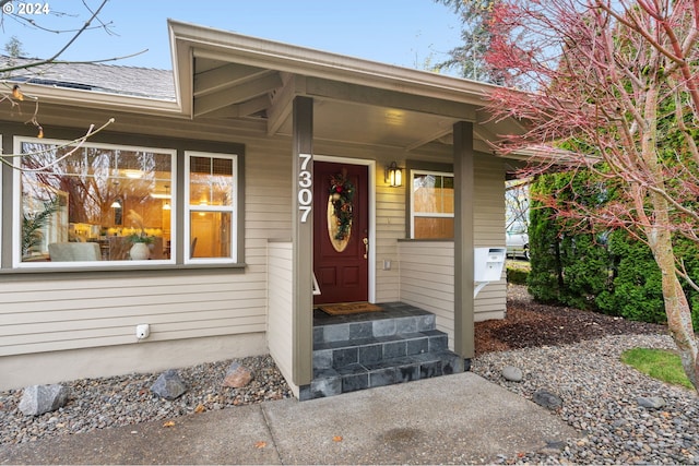 view of property entrance