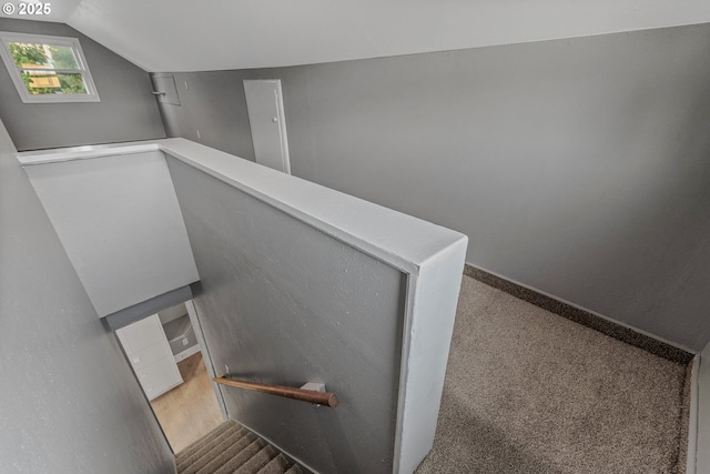 2849 Florida St, Longview, WA 98632 - stairs featuring vaulted ceiling