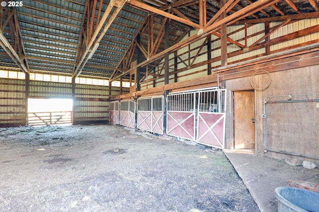 view of stable