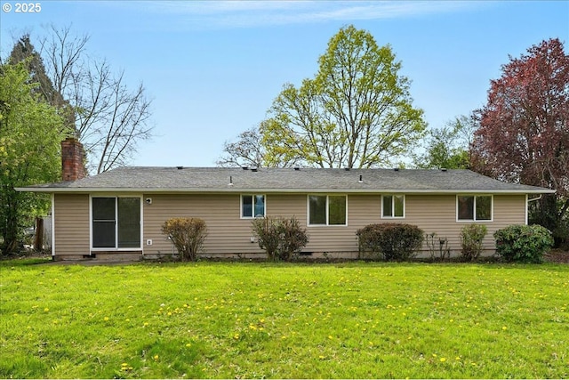 20125 SW Rachelle Ct, Beaverton, OR 97078 - back of house featuring a yard and a chimney