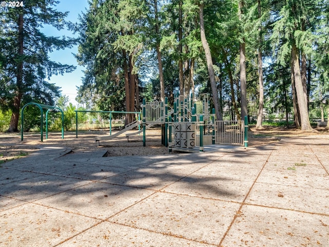 view of jungle gym