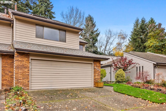 view of home's exterior featuring a garage