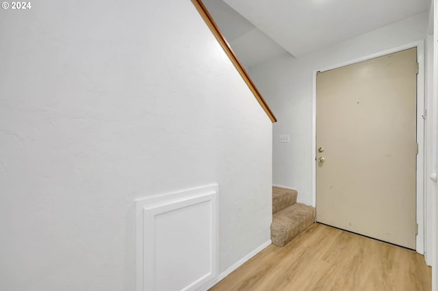 interior space featuring hardwood / wood-style floors