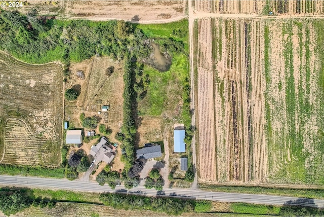 drone / aerial view featuring a rural view