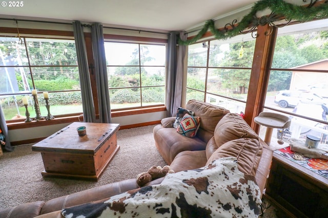 sunroom / solarium featuring plenty of natural light