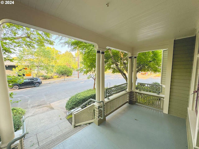 view of patio with covered porch