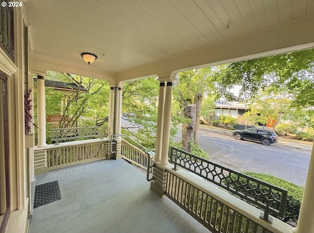 view of patio / terrace with covered porch