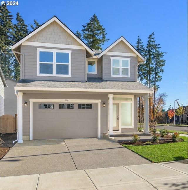 view of front of house featuring a garage