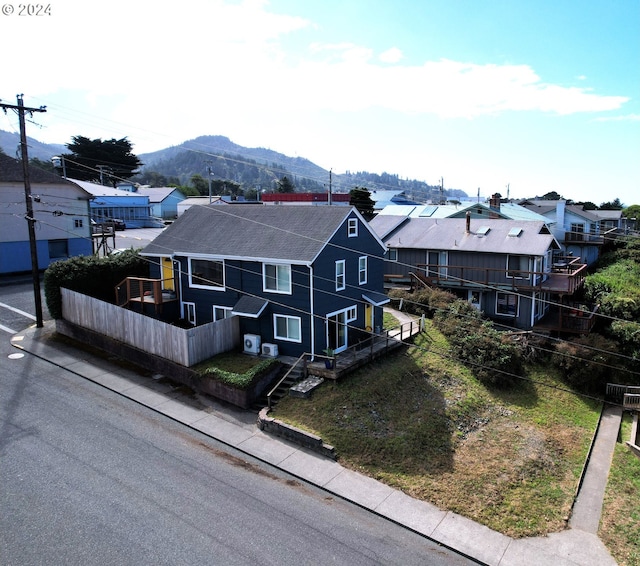 29840 Mary St, Gold Beach, OR 97444 - aerial view featuring a mountain view and a residential view