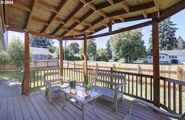 view of wooden terrace