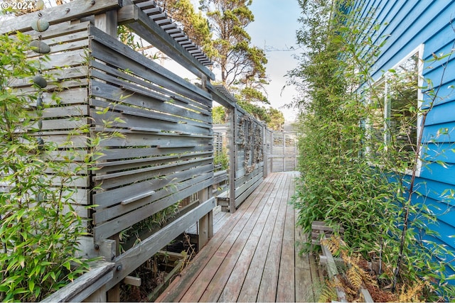 view of wooden terrace