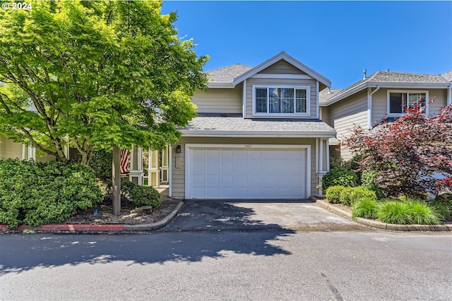 front facade featuring a garage