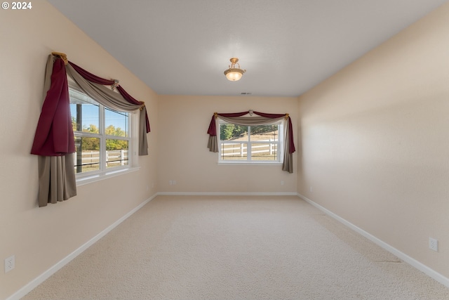 carpeted empty room featuring a healthy amount of sunlight