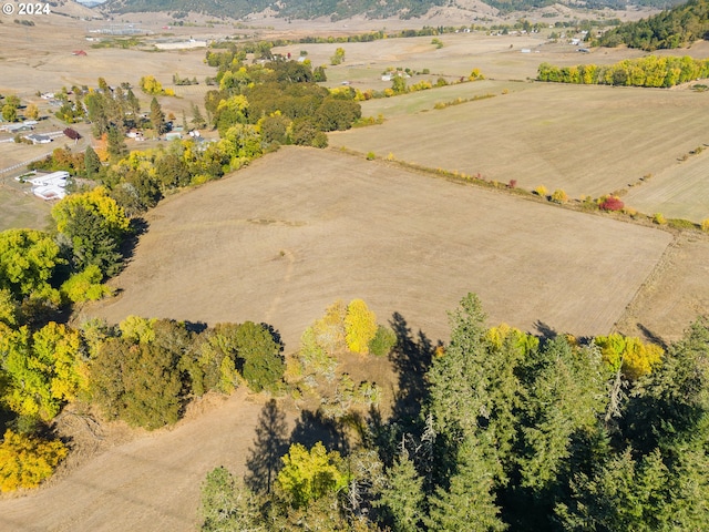 aerial view featuring a rural view