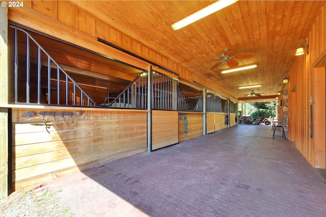 view of horse barn