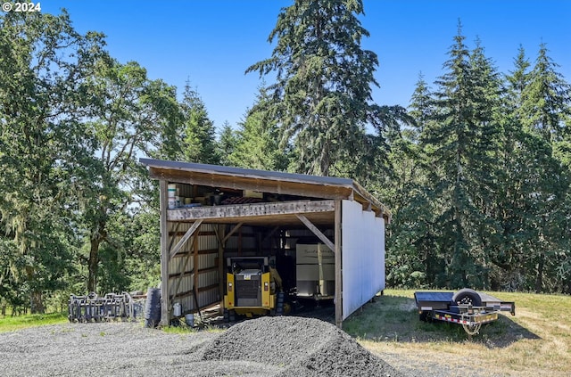 view of vehicle parking