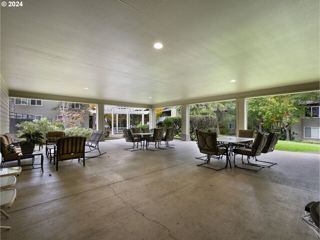 view of sunroom