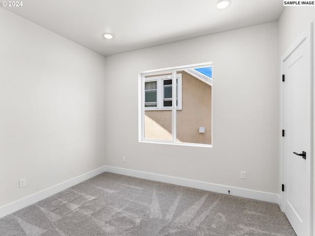 view of carpeted empty room