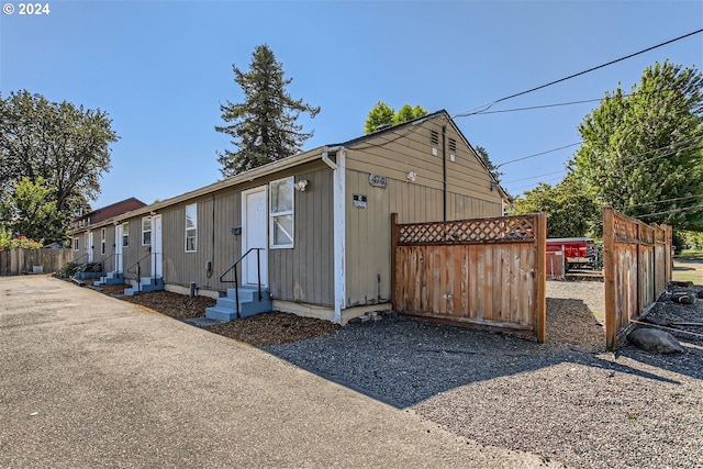 view of front of home