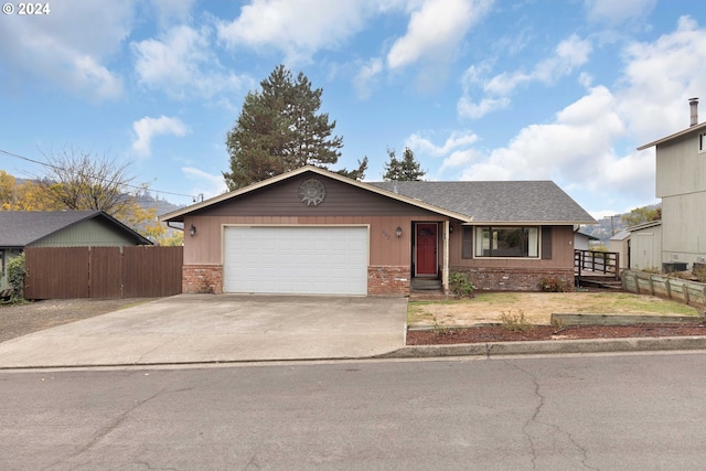 view of front of home featuring a garage