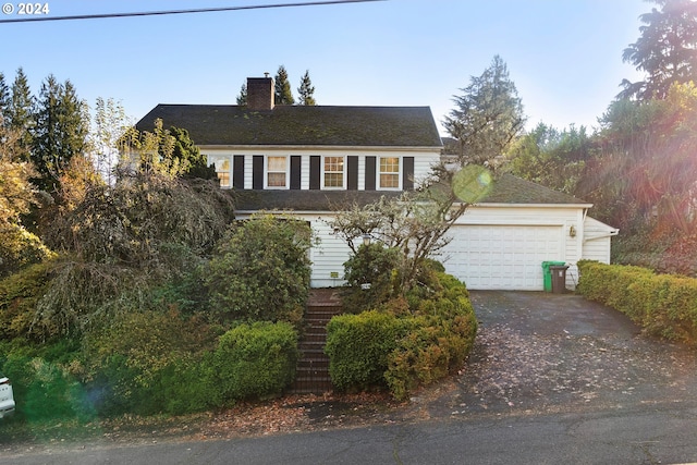 view of front of house featuring a garage