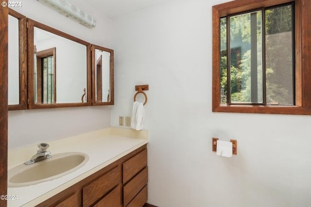 bathroom featuring vanity