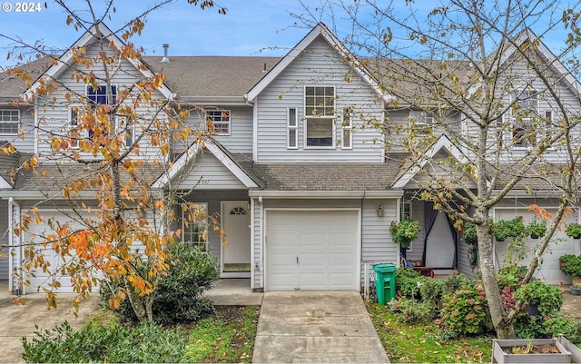 view of front of house featuring a garage