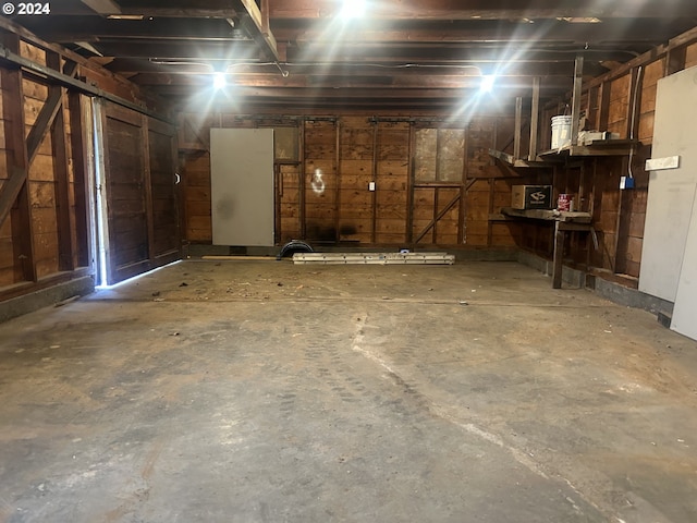 view of basement