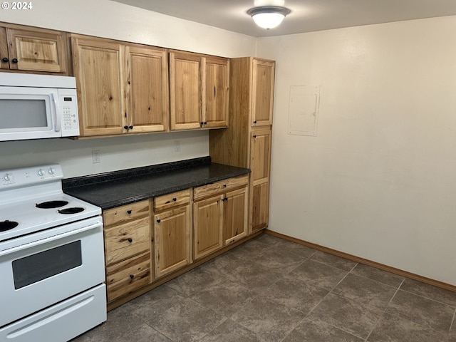 kitchen with white appliances