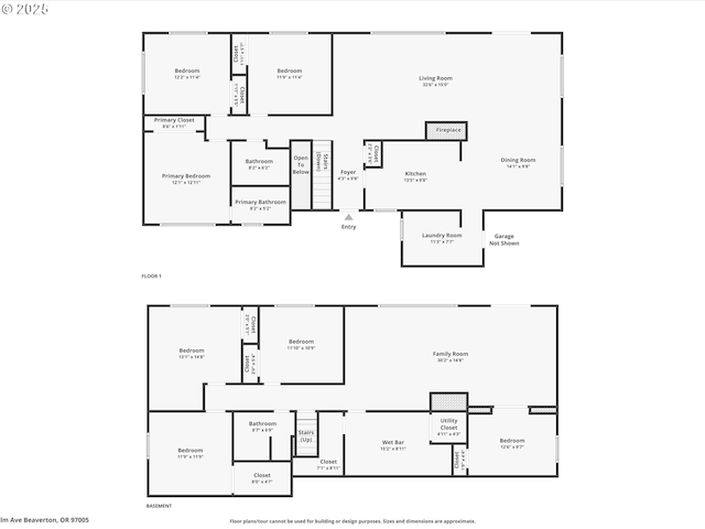 6325 SW Elm Ave, Beaverton, OR 97005 - home floor plan