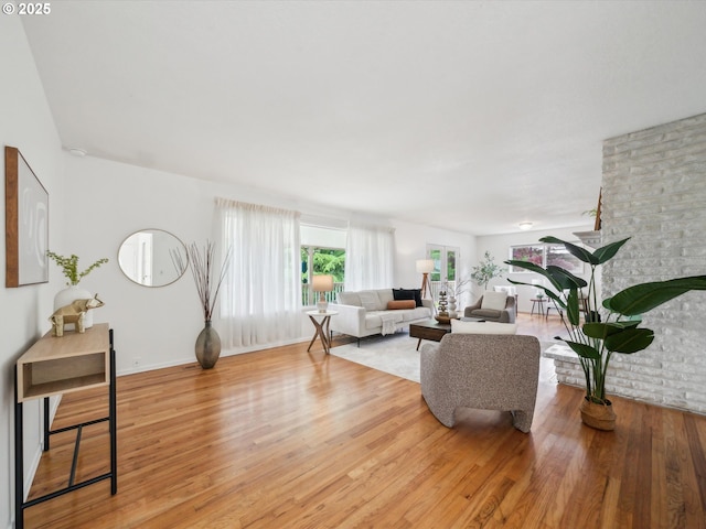 6325 SW Elm Ave, Beaverton, OR 97005 - living area with light wood-style floors and baseboards